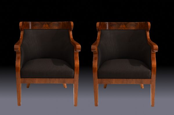 Pair of Biedermeier armchairs
    